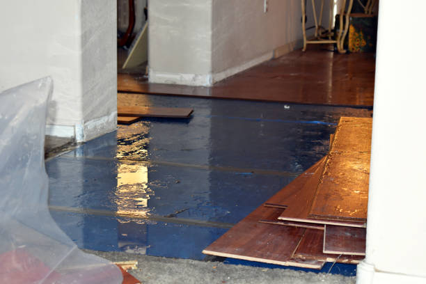 Professional Water Extraction technician working in Mashpee, MA